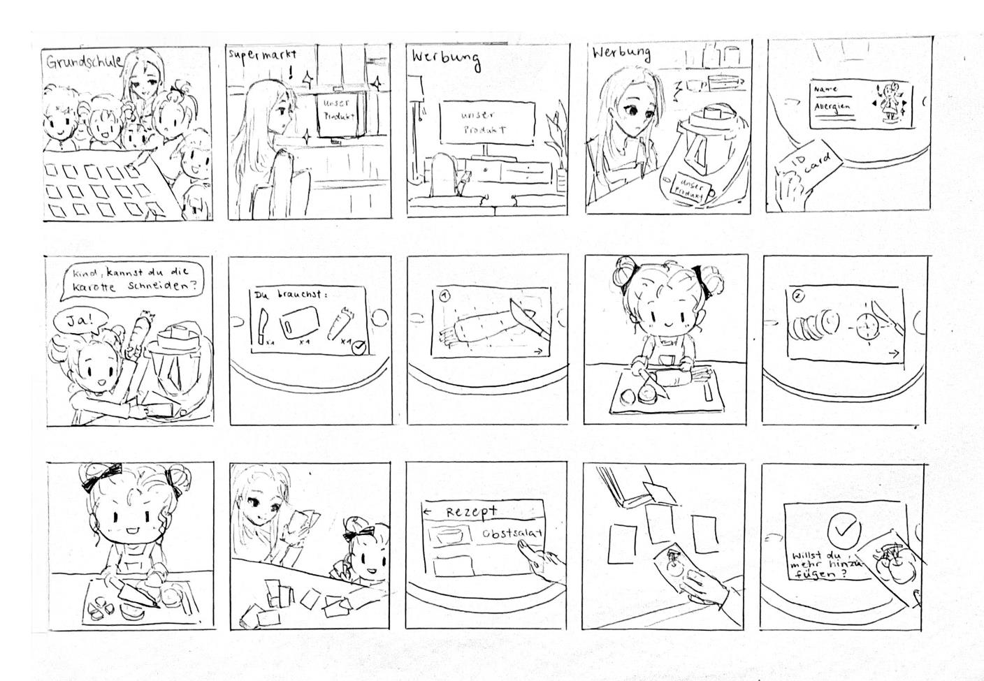 Cooking Cards Storyboard