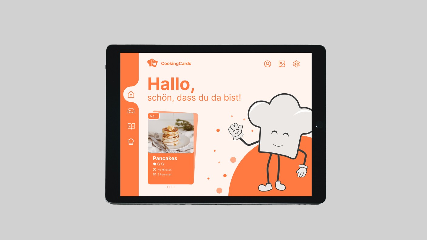 Cooking Cards Home Screen
